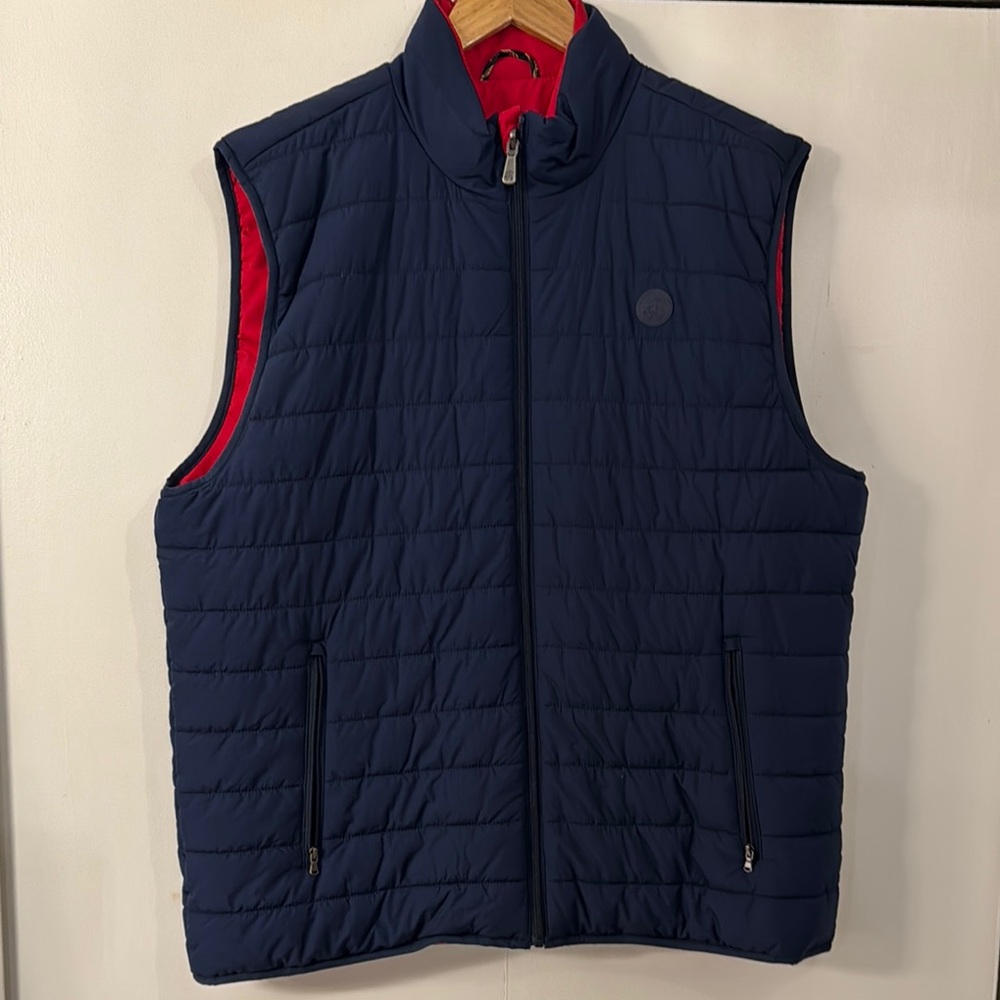 Brooks Brothers Blue and Red Quilted Vest